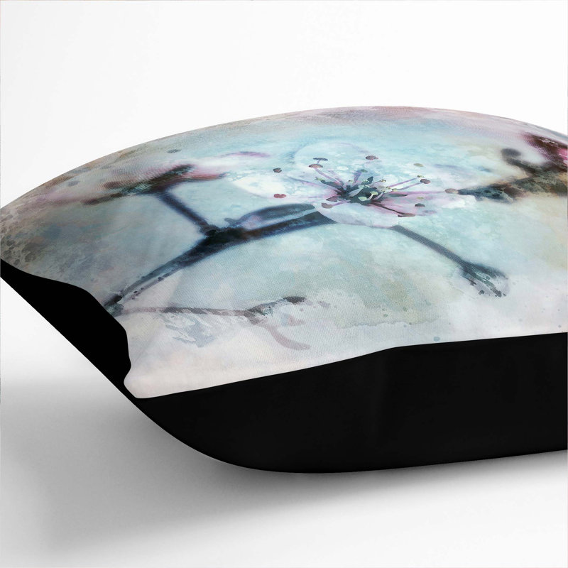 Square Throw Cushion, 40cm H x 40cm W x 15cm D, Black