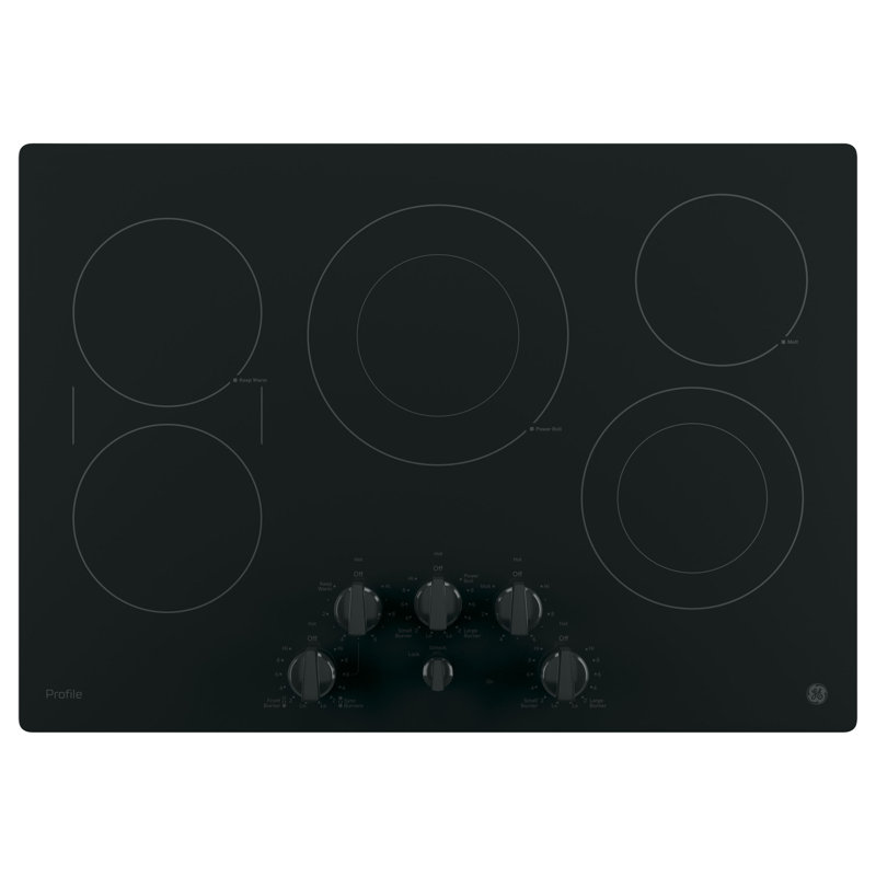 Plaque de cuisson électrique 29,75 po avec 5 brûleurs Range, Noir