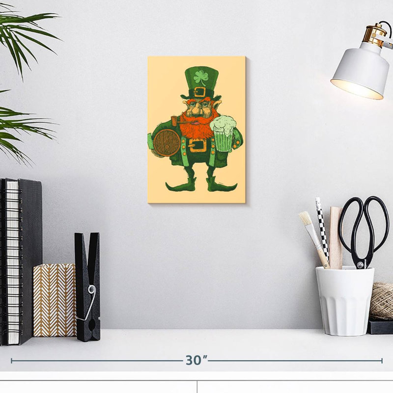 Leprechaun rétro Lelend, H 12 po x l 8 po