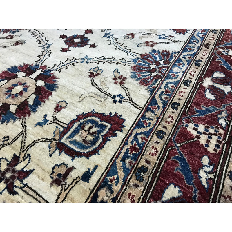 Tapis mauve de haute qualité noué à la main