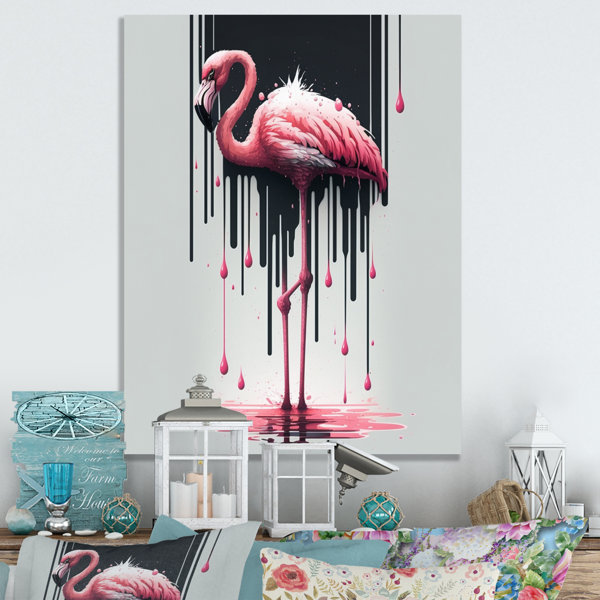 Bay Isle Home Paint By Numbers Pink Flamingos On Paper Print