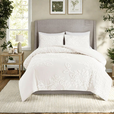 Cozy Tufted Cotton Chenille Bedding Sets, Farmhouse Style