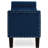 Modern Storage Bench - Navy Velvet Fashionable Upholstered Armrest Luxury-1115825712
