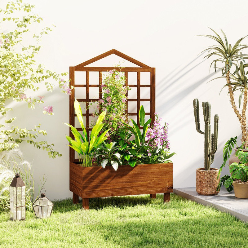 Wood Raised Garden Bed