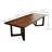 Roushey Walnut Solid Wood Dining Table-229101713