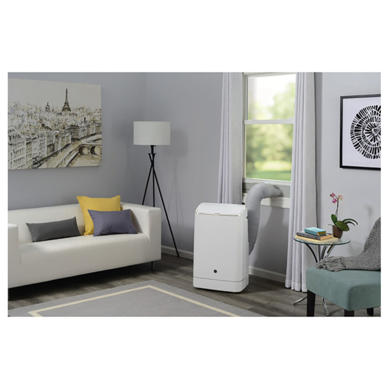 GE Appliances 14000 BTU Wi-Fi Connected Portable Air Conditioner for 550 Square Feet with Remote Included