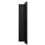 Armoire à miroir noire avec cadre en métal 24 po x 30 po - pour fixation murale dans la salle de bain ou 3 tablettes réglables encastrées, verre trempé de 1 cm-1374507450