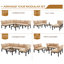 6 - Person Sectional Seating Group with Cushions-1118227291