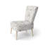 Chaise rembourrée Modern - Chaise d'appoint crème à losanges doux-2037468645