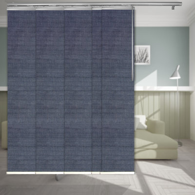 Spruce 5-Panel Single Rail Panel Track Extendable 58"-110"W x 94"H, Panel width 23.5"