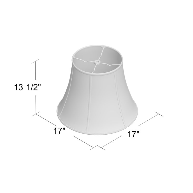 Abat-jour cloche modifié, Coquille d'oeuf, H 13,5 po x l 17 po x P 17 po