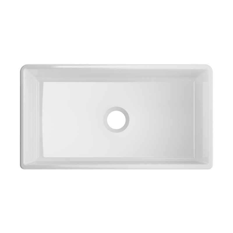 33'' L Single Bowl Fireclay Kitchen Sink