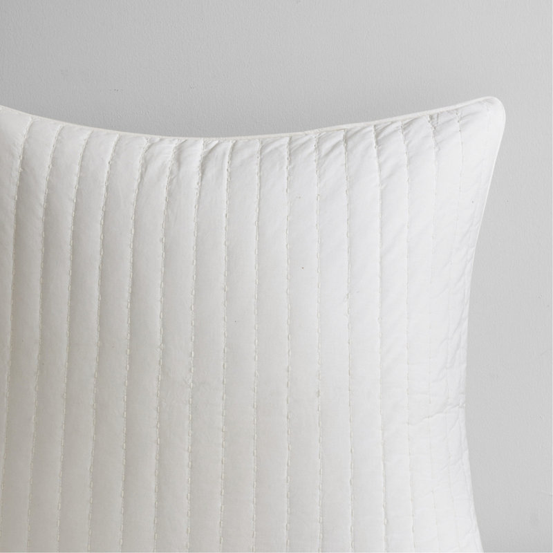 Ensemble de literie en coton 3 pièces pour grand lit - rayures brodées et encre de qualité + édredon ivy double / grand avec texture respirante