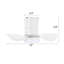Ventilateur de plafond 22 po à 3 pales 22 pouces avec télécommande-1281072283-1281072293