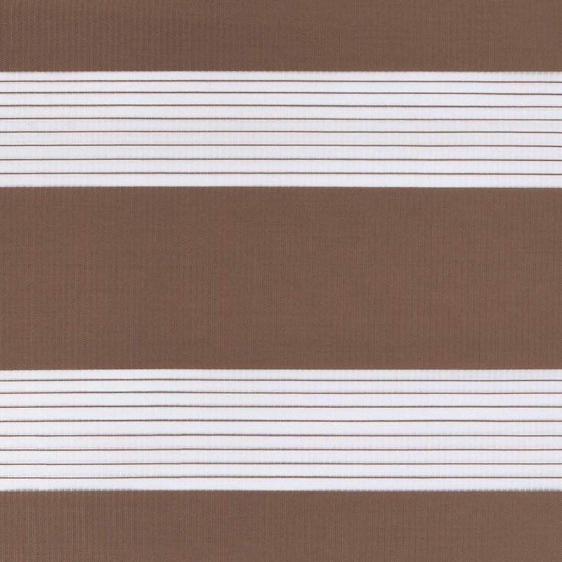 George Oliver Zebra Blind Polyester, Brown, 40cmW x 150cmL
