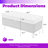 44.7L x 17.9W x 19.3H Upholstered Storage Ottoman Bench With Boucle Fabric And Metal Legs-598174483