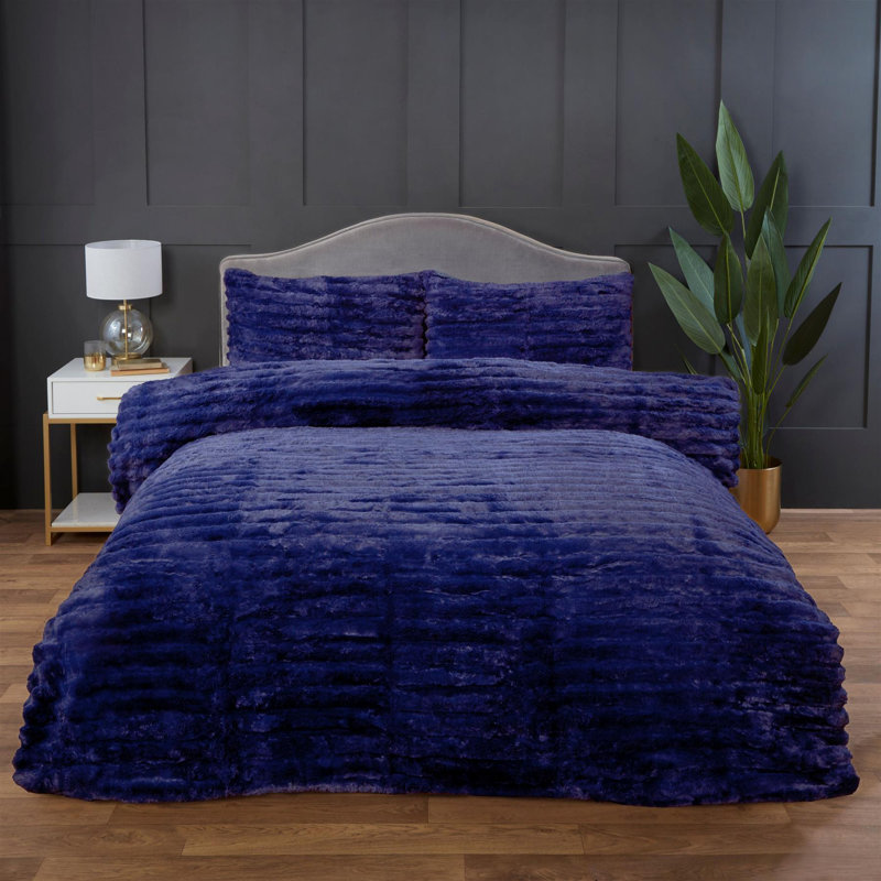 Polyester No Pattern [EU ONLY] Duvet Cover Set with Pillowcases Included, Blue, Single Duvet Cover + 1 Single Pillowcase
