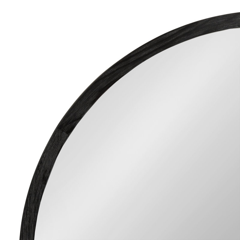 Shivai Round Mirror, Black