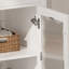 Meuble-lavabo 31 po avec verre trempé, blanc-177213194