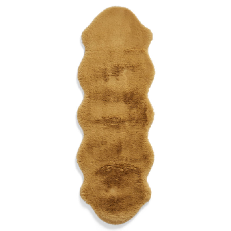 Lehi area rug Table Tufted Sheepskin Mustard, Novelty 60 x 180cm