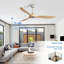 Ventilateur de plafond moderne à 3 pales avec télécommande Nicola-93333241