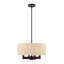 Lustre cylindrique à 4 lumières Litzy