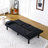 The 67-Inch Black PVC Multi-Functional Sofa Bed With A Foldable And Cup Holder Design Makes It Extremely Convenient To Turn The Living Room Into A Guest Room-1016917084