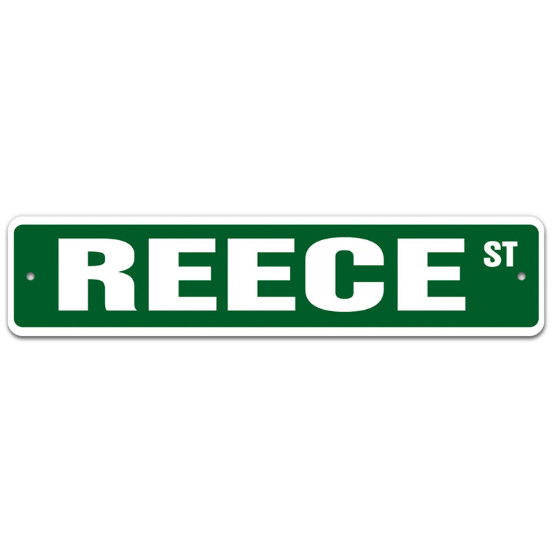 Plaque de rue Odeza, H 4 po x l 18 po x P 0,1 po