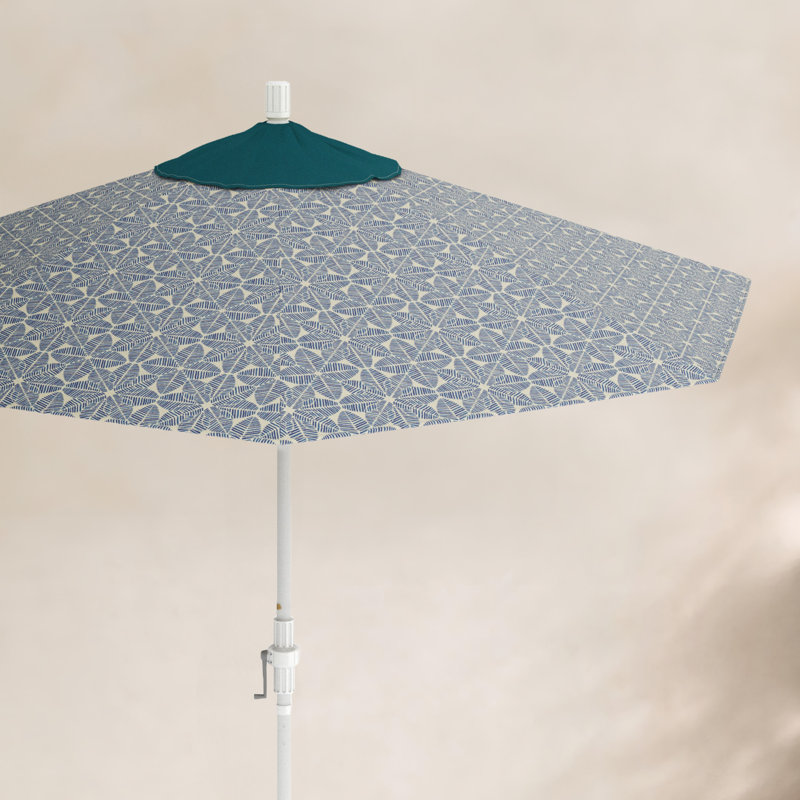Parasol de marché 9 pi Santana Praneeth, Palmier azur - Pacifica Premium