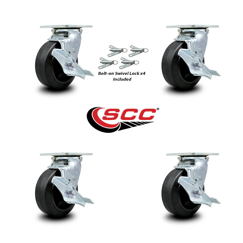 Rubber on Steel Caster