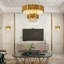 Lustre moderne en cristal à double couche K9