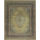 One-of-a-Kind Rectangle 11'10" X 14'8" Hand Knotted Area Rug