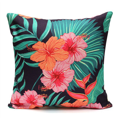 Lilbourn Floral Linen Outdoor Pillow Cover