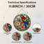 Panneau de vitrail 12 "H Parrot Flowers