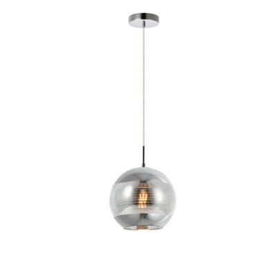 Luminaire suspendu en forme de globe à 1 lumière Gwenda