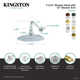 Kingston Brass Shower Scape 7-3/4-Inch Round Raindrop Brass Shower Head with 12-Inch Shower Arm