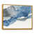 Toile avec cadre flottant or