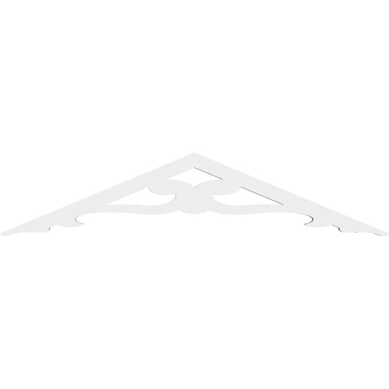 Pignon en PVC de qualité architecturale Brontes, H 7,5 po x l 36 po x P 1 po, 5 / 12
