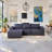 Boneless Modular Vacuum-Compressed Dark Gray Sofa