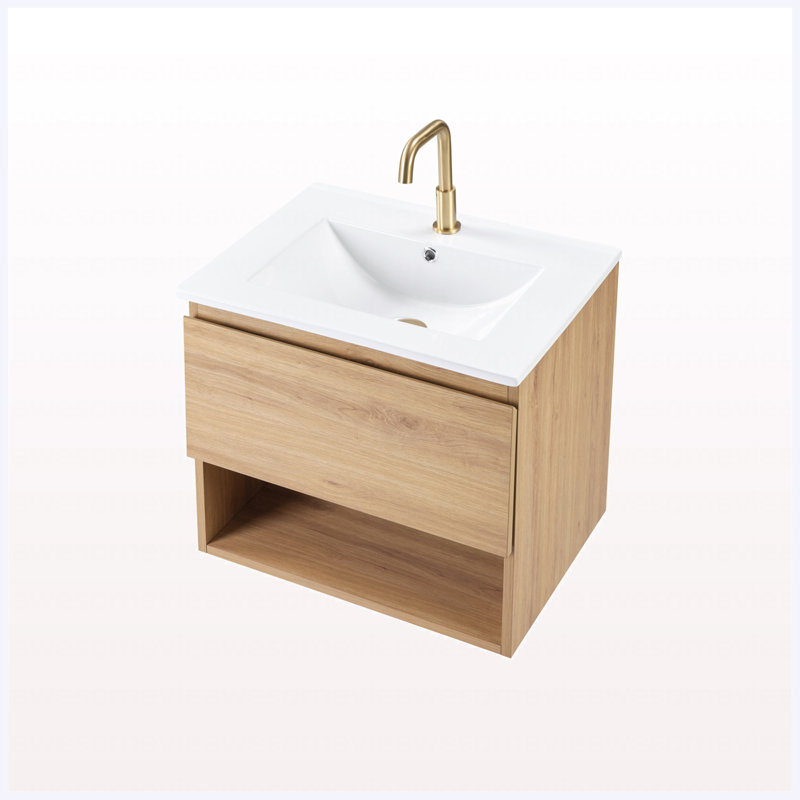 Meuble-lavabo de 24 po seulement, sans lavabo inclus, pour le remodelage de la salle d'eau