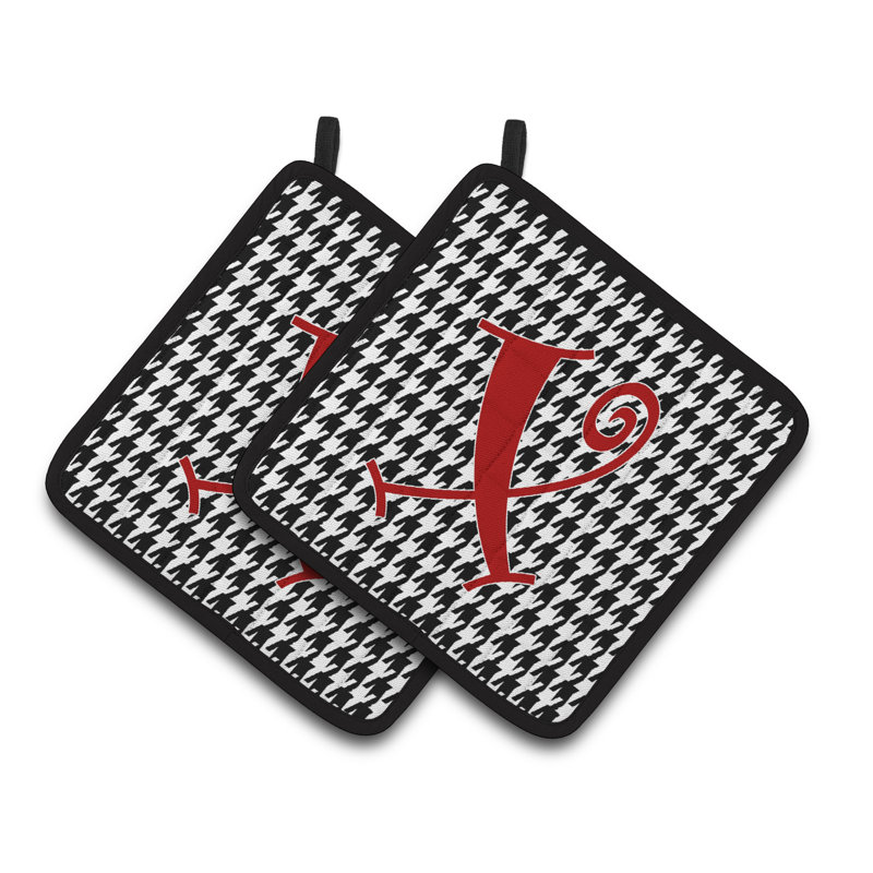 Cuisinier poignée Houndstooth, X