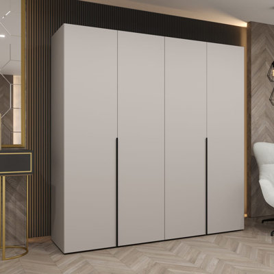 Blina 4 Door Manufactured Wood Wardrobe