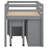 Ilakkiya Loft Bed with Retractable Writing Desk and 4 Drawers-82043244-82043243