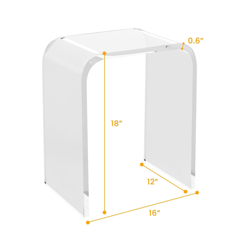 Acrylic End Table