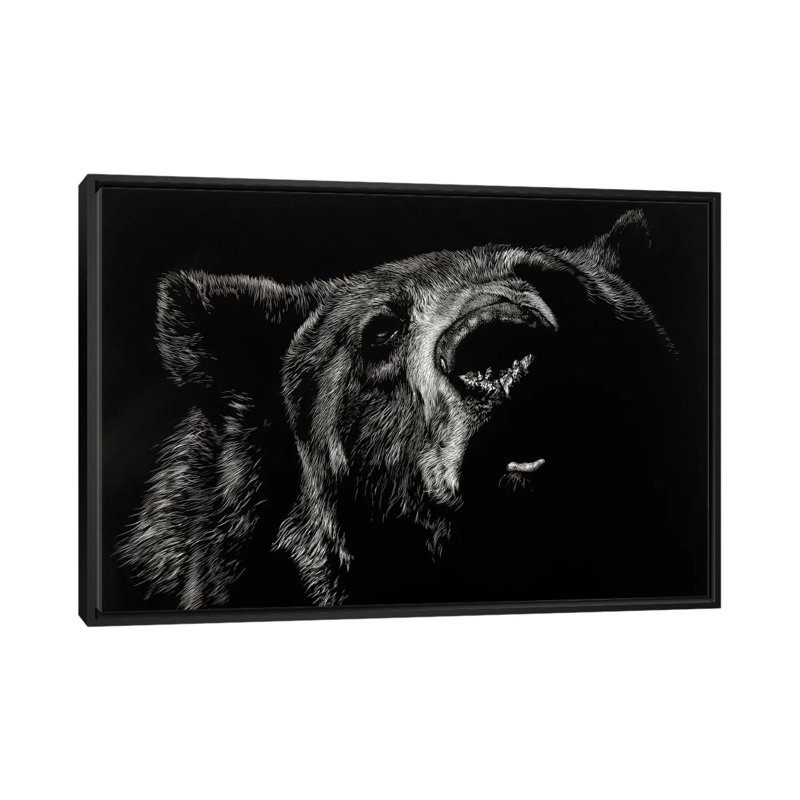 « critic », reproduction de photo sur toile, H 32 po x l 48 po x P 1,5 po, Toile avec cadre noir, Pas de tapis