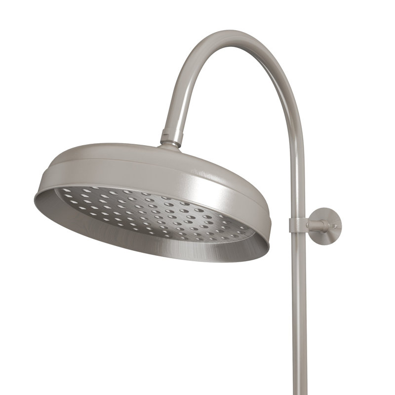 Abbey Rain Fall Shower Faucet Set with Hand Shower (Valve Included), Brushed Nickel
