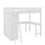 Lit mezzanine double avec bureau-107129674