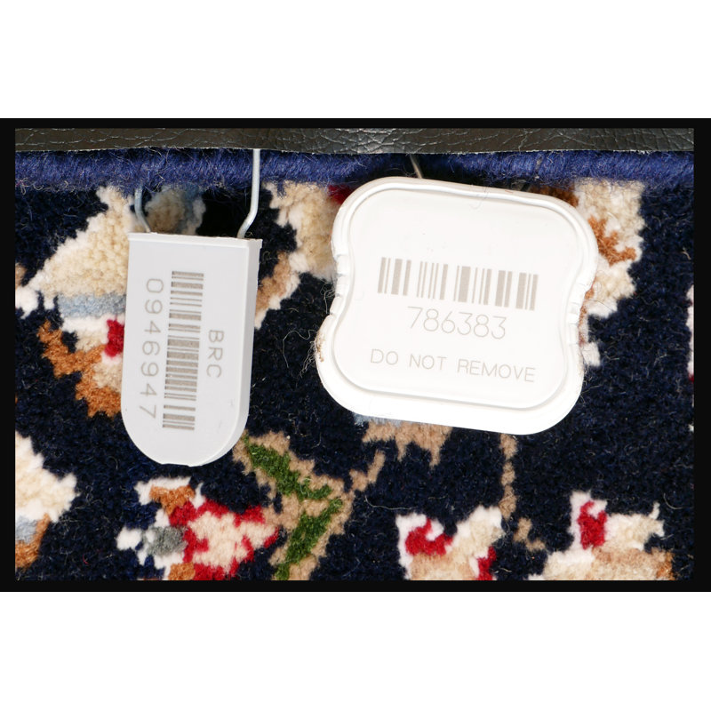 Hand-Knotted High-Quality Black, Red, and Cream Runner