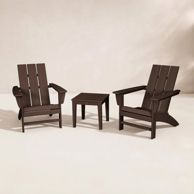 POLYWOOD® Modern Adirondack 2-Person Patio Seating Group