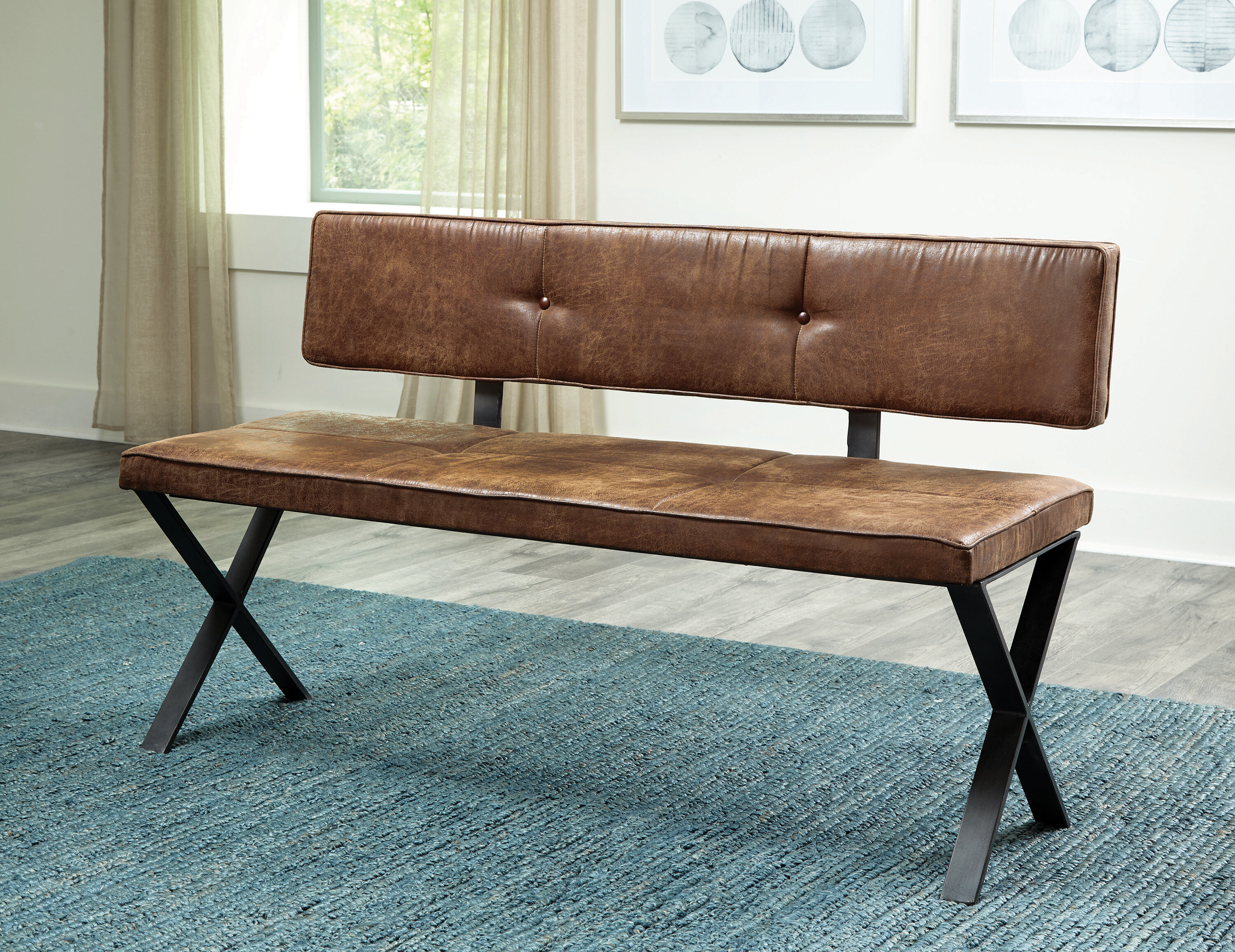 Trent Austin Design® Mitchum Faux Leather Upholstered Bench